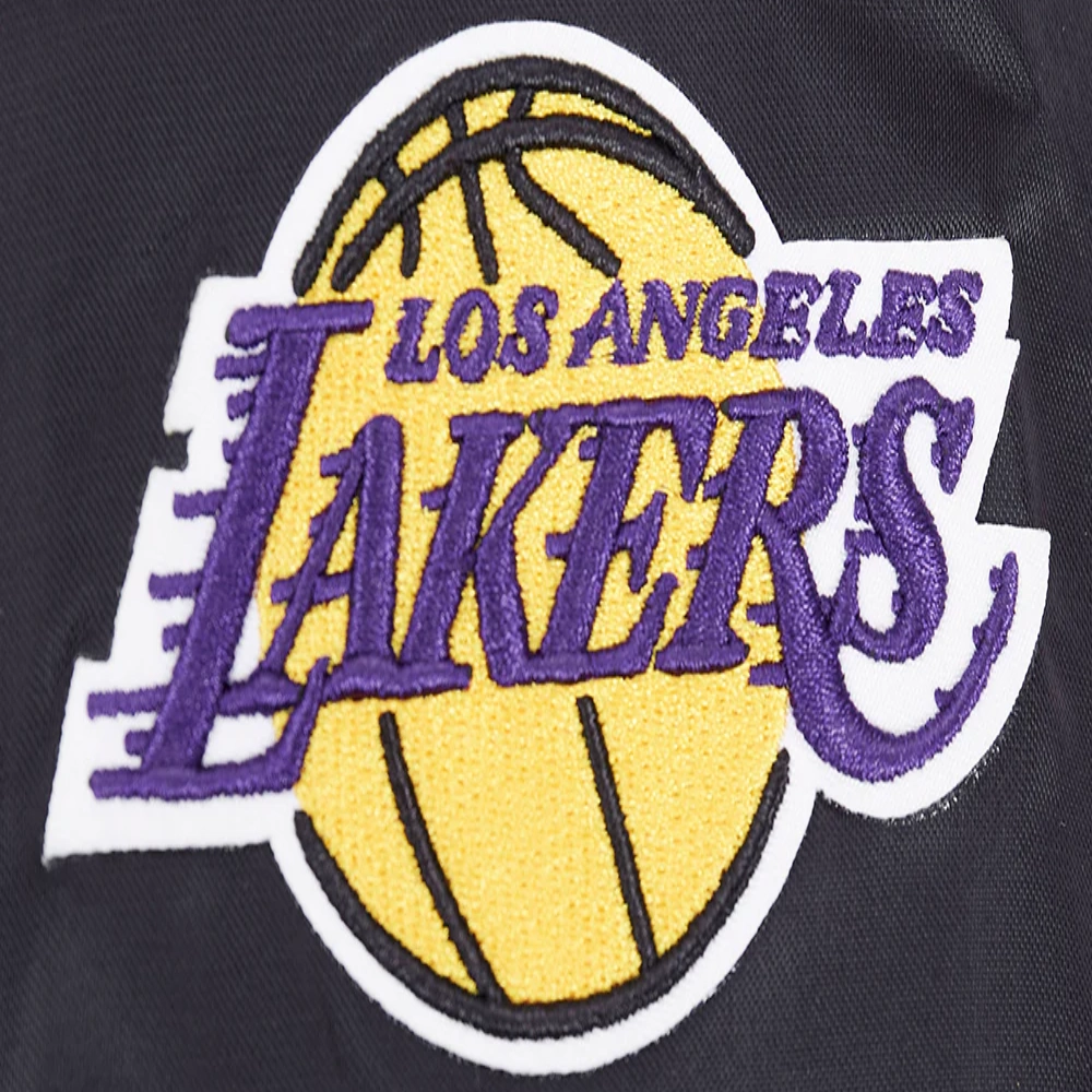 Los-Angeles-Lakers-Script-Tail-Womens-Full-Snap-Satin-Varsity-Jacket-Black-1