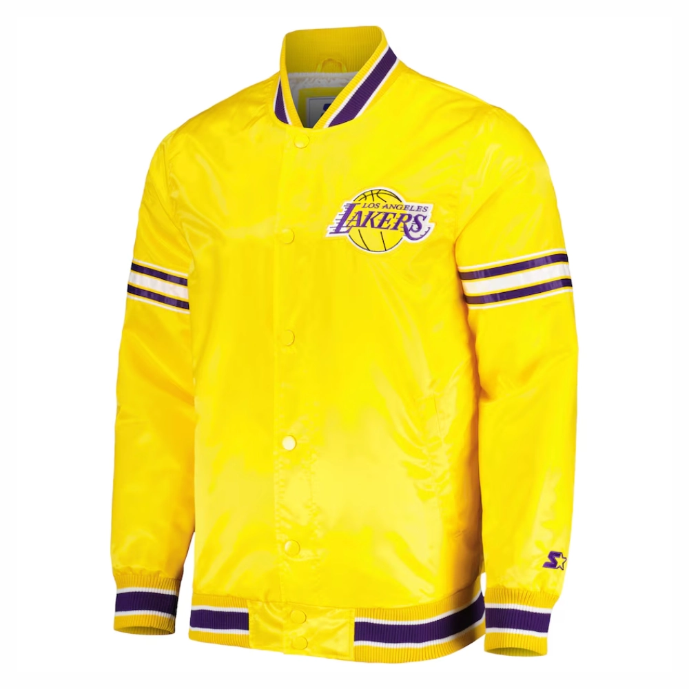 Los-Angeles-Lakers-Slider-Full-Snap-Satin-Varsity-Jacket-Yellow-2
