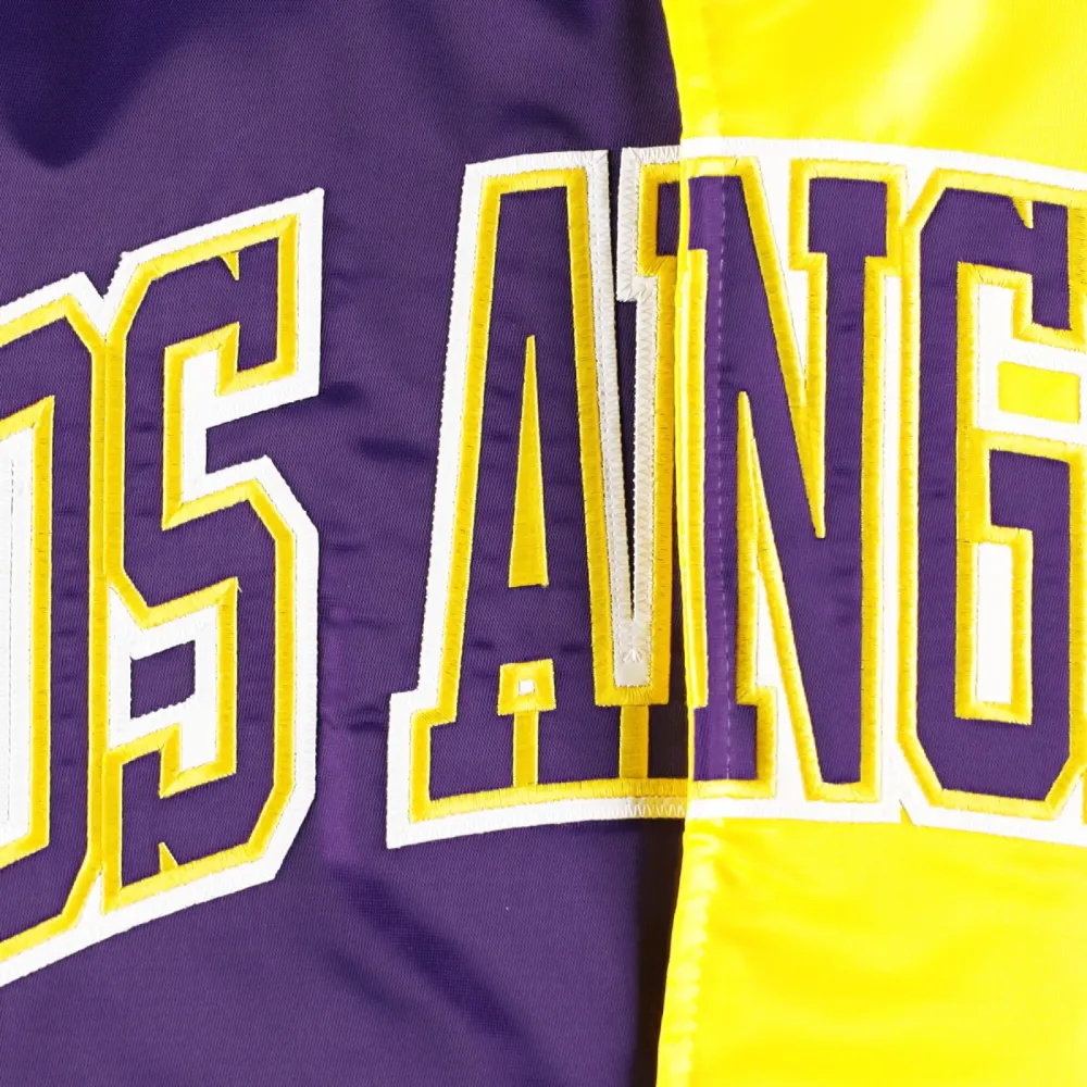 Los-Angeles-Lakers-Starter-Fast-Break-Satin-Varsity-Jacket-Purple-Yellow-3