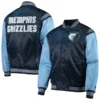Memphis-Grizzlies-Enforcer-Full-Snap-Satin-Varsity-Jacket-NavyBlue-2