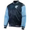 Memphis-Grizzlies-Enforcer-Full-Snap-Satin-Varsity-Jacket-NavyBlue-3