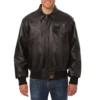 Memphis-Grizzlies-Full-Leather-Bomber-Varsity-Jacket-Black-1