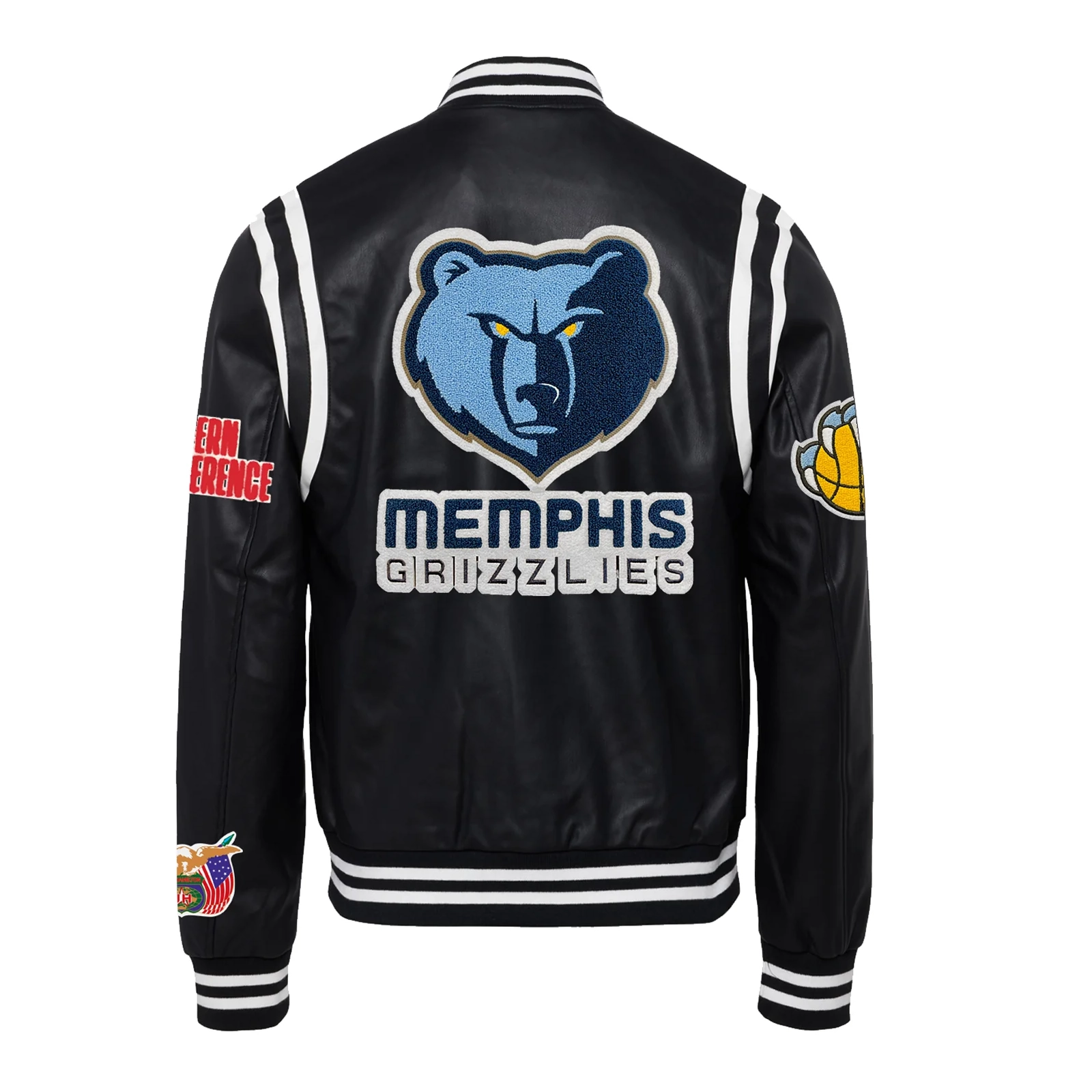 Memphis-Grizzlies-Leather-Varsity-Jacket-Black-2