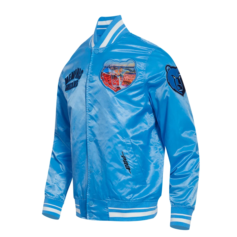 Memphis-Grizzlies-Pro-Standard-City-Centric-Blue-Satin-Varsity-Jacket-1