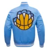 Memphis-Grizzlies-Pro-Standard-Retro-Classic-Blue-Satin-Varsity-Jacket-4
