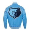 Memphis-Grizzlies-Pro-Standard-Script-Tail-Blue-Satin-Varsity-Jacket-4