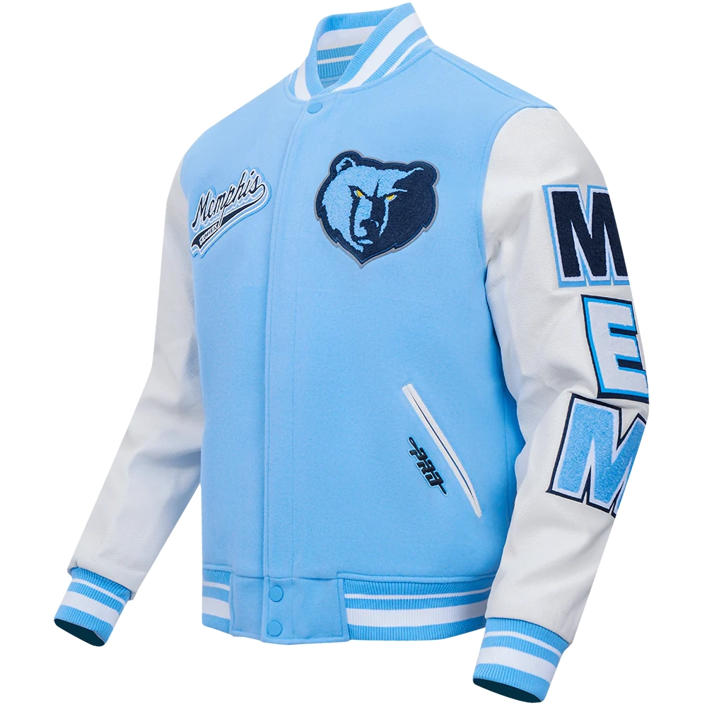 Memphis-Grizzlies-Pro-Standard-Script-Tail-Wool-And-Leather-Varsity-Jacket-1