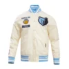 Memphis-Grizzlies-Retro-Classic-Full-Snap-Satin-Varsity-Jacket-Cream