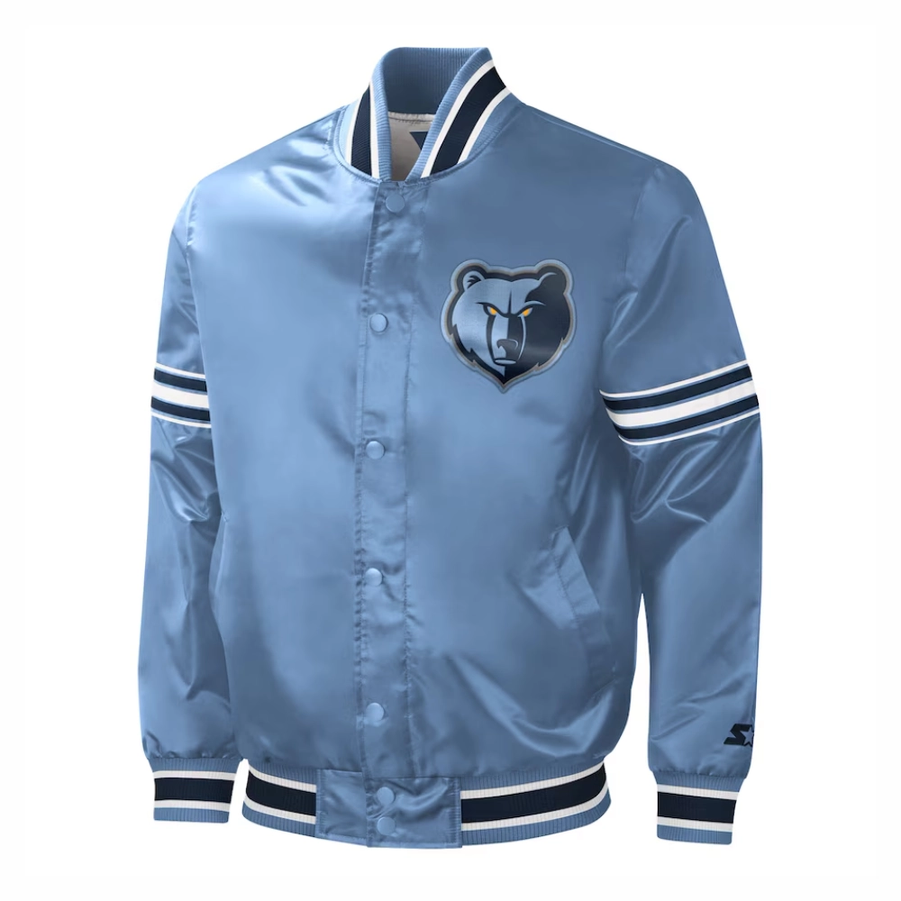 Memphis-Grizzlies-Slider-Full-Snap-Satin-Varsity-Jacket-Blue-2