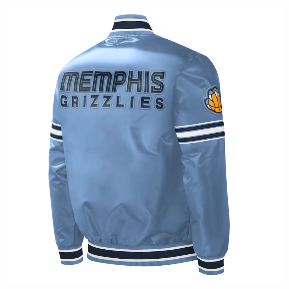 Memphis-Grizzlies-Slider-Full-Snap-Satin-Varsity-Jacket-Blue-3