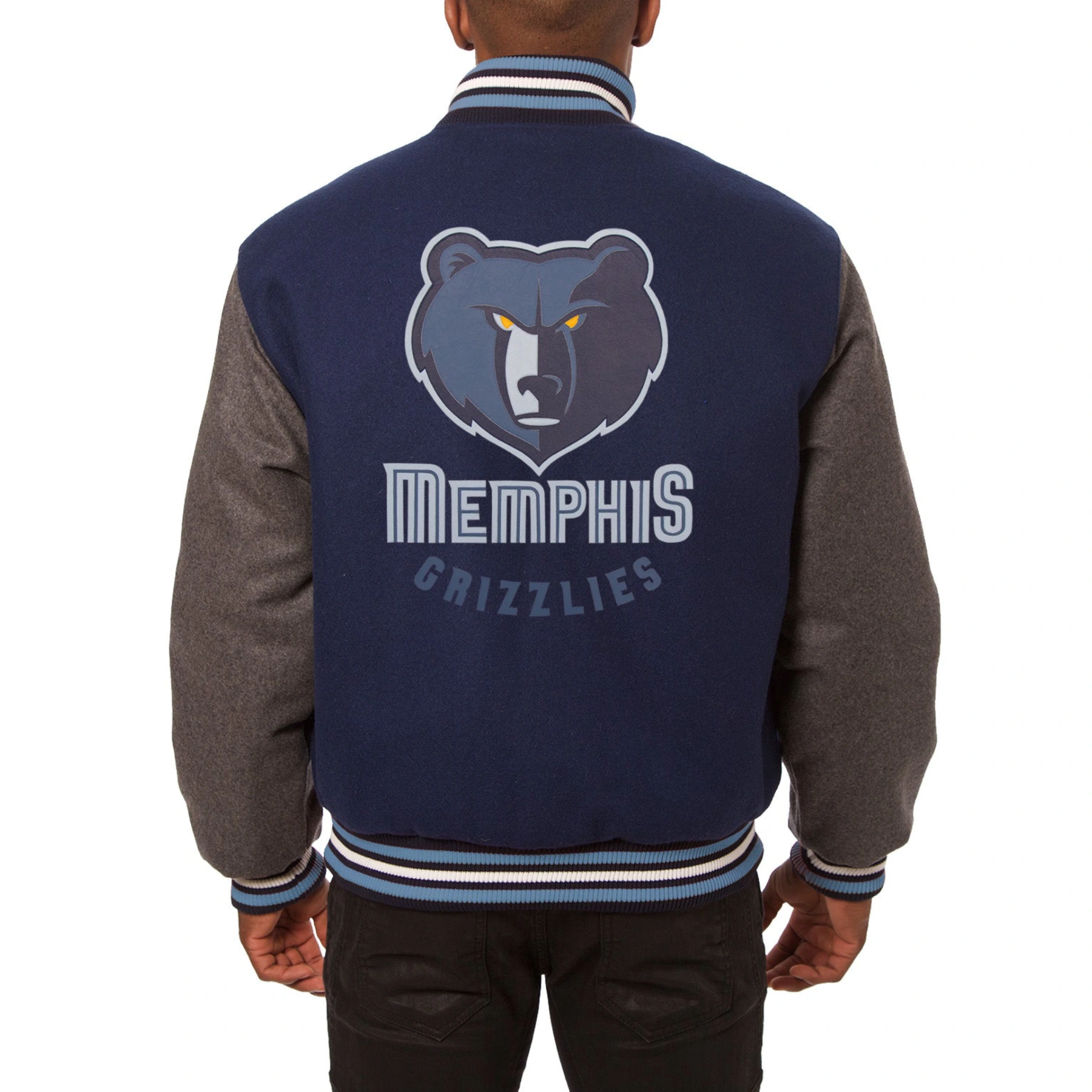 Memphis-Grizzlies-Two-Tone-Wool-Varsity-Jacket-Navy-Grey-1