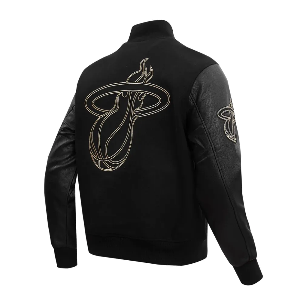 Miami-Heat-Black-Gold-Wool-Leather-Varsity-Jacket-Black-3