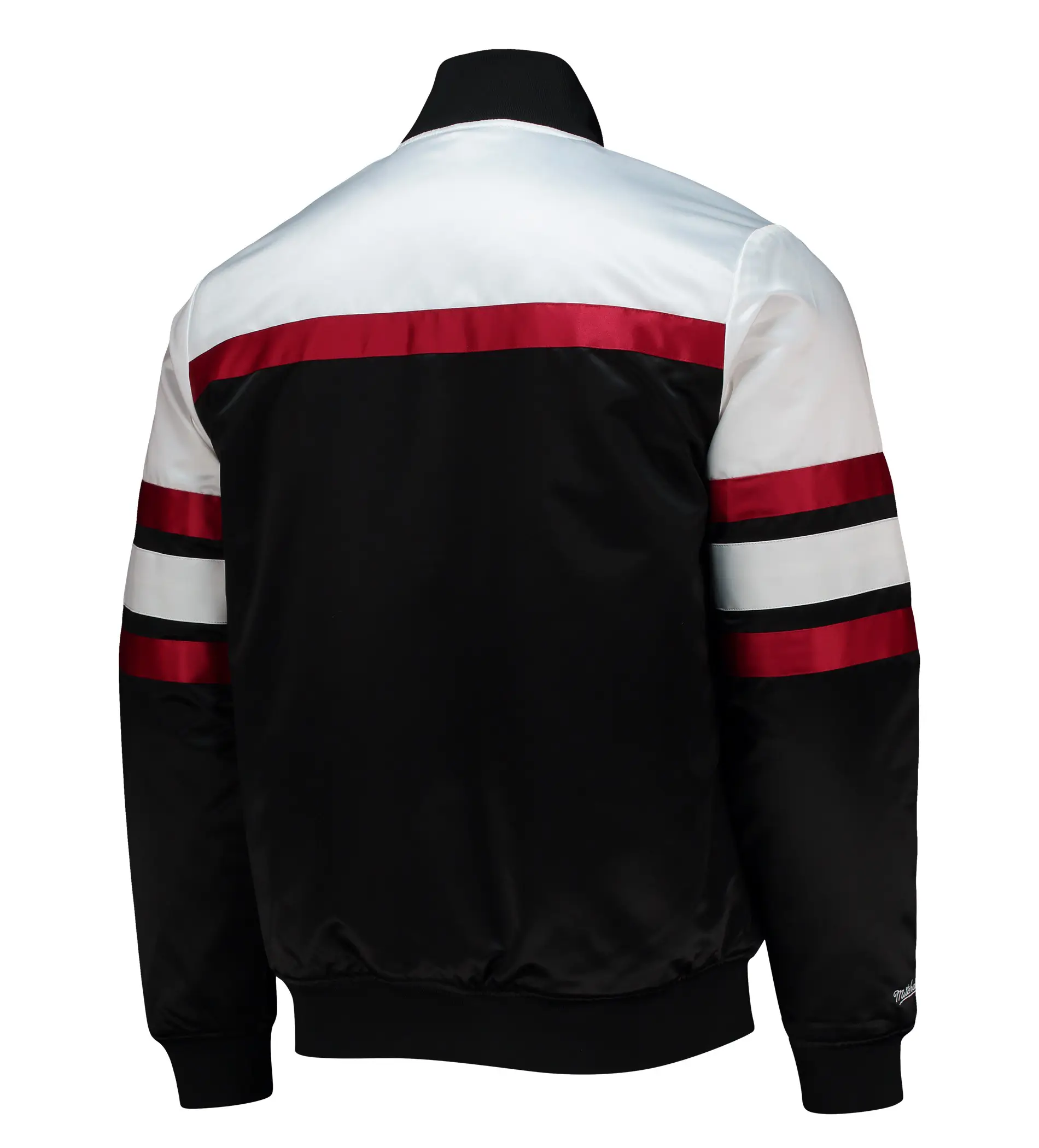 Miami-Heat-Hardwood-Classics-Script-Full-Snap-Black-Satin-Varsity-Jacket-2