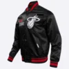 Miami-Heat-Pro-Standard-Chest-Heat-Culture-Black-Satin-Varsity-Jacket-1