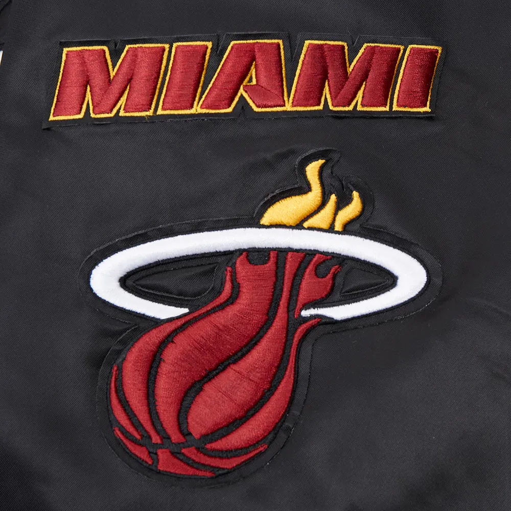 Miami-Heat-Pro-Standard-Old-English-Black-Satin-Varsity-Jacket-6