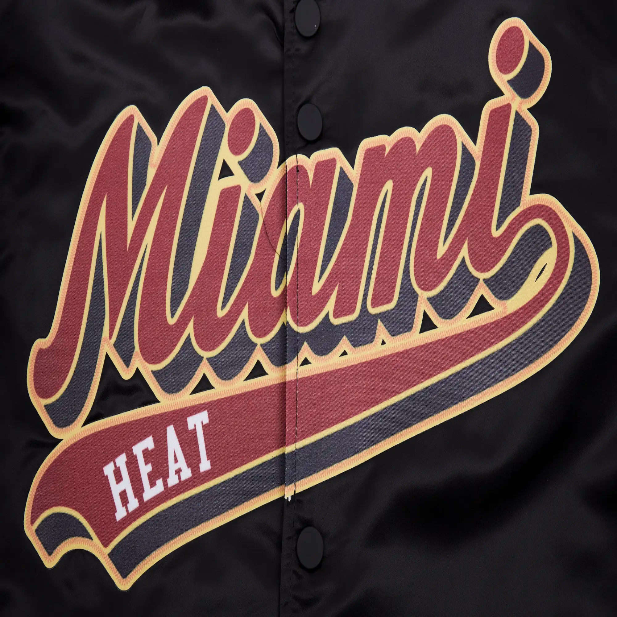 Miami-Heat-Pro-Standard-Script-Tail-Black-Satin-Varsity-Jacket-7