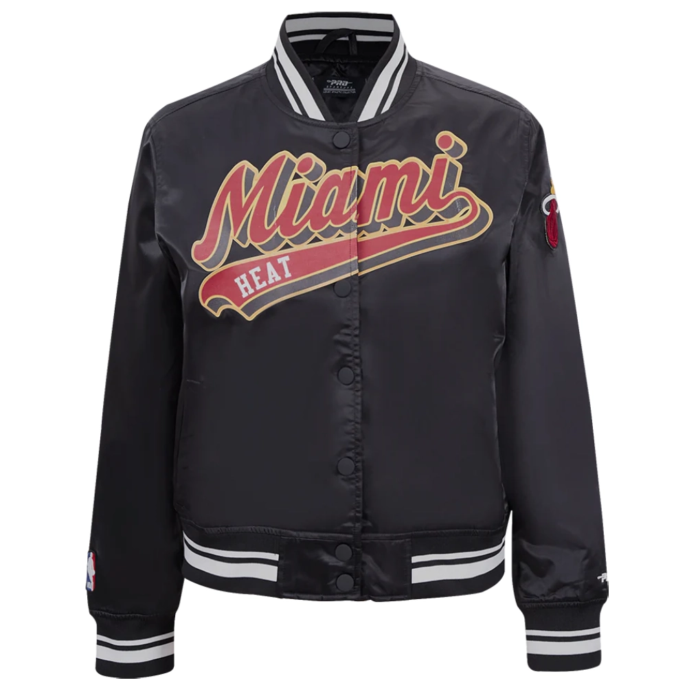 Miami-Heat-Script-Tail-Womens-Full-Snap-Satin-Varsity-Jacket-Black-2