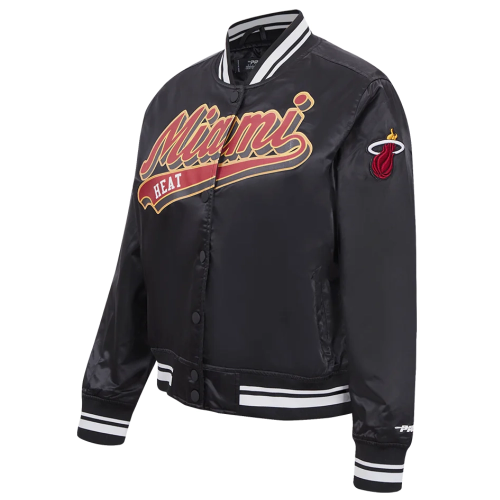 Miami-Heat-Script-Tail-Womens-Full-Snap-Satin-Varsity-Jacket-Black-3