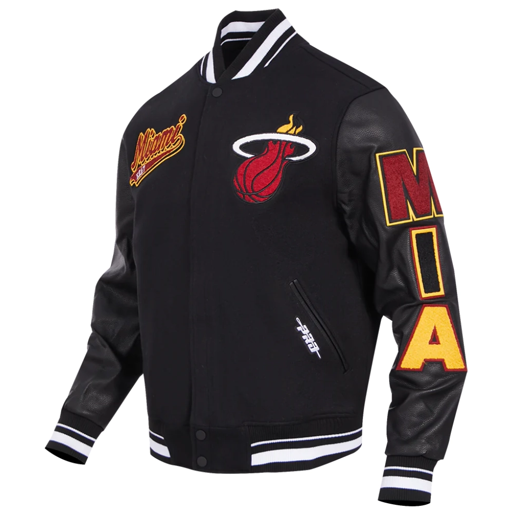 Miami-Heat-Script-Tail-Wool-Leather-Varsity-Jacket-Black-5