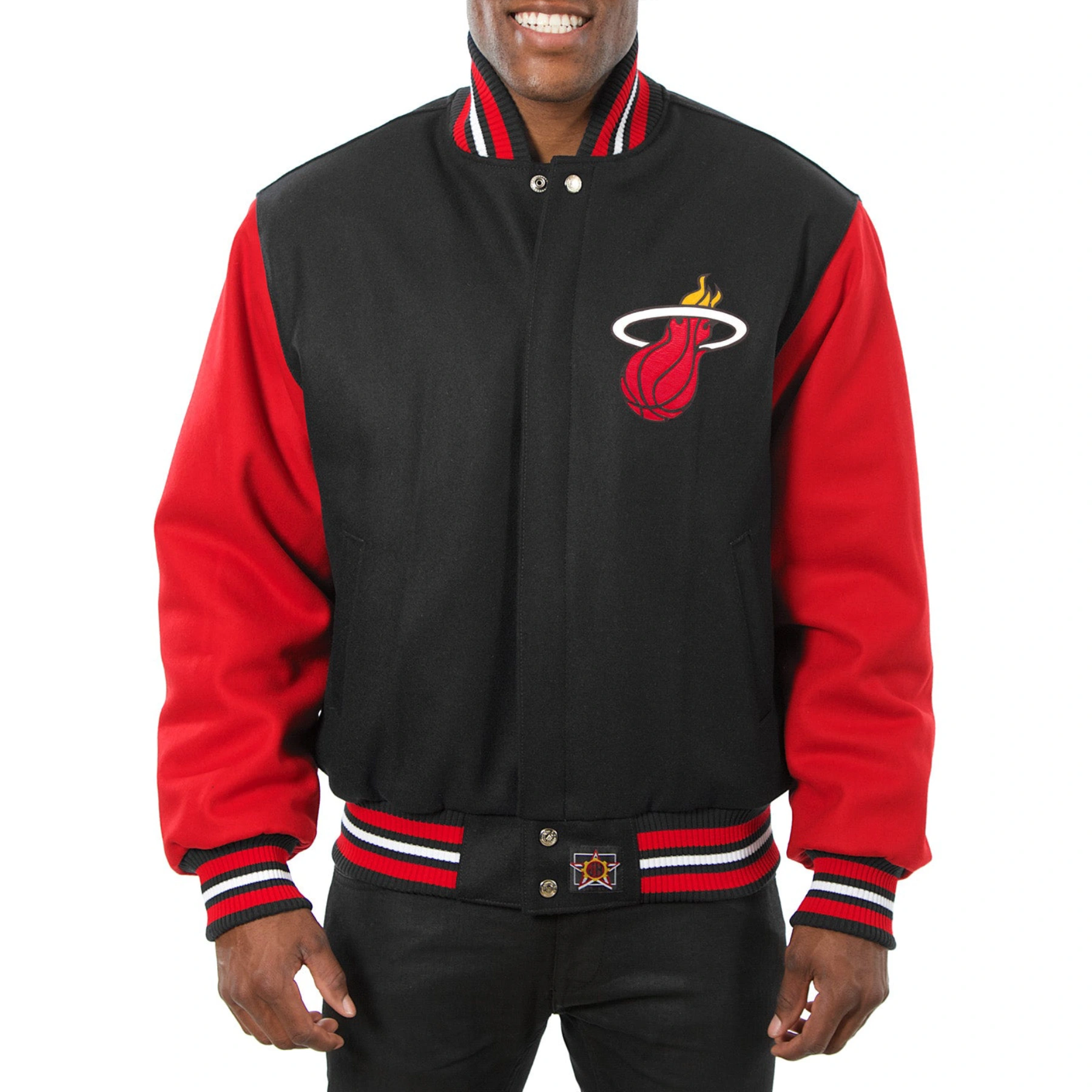 Miami-Heat-Two-Tone-Wool-Varsity-Jacket-Black-Red