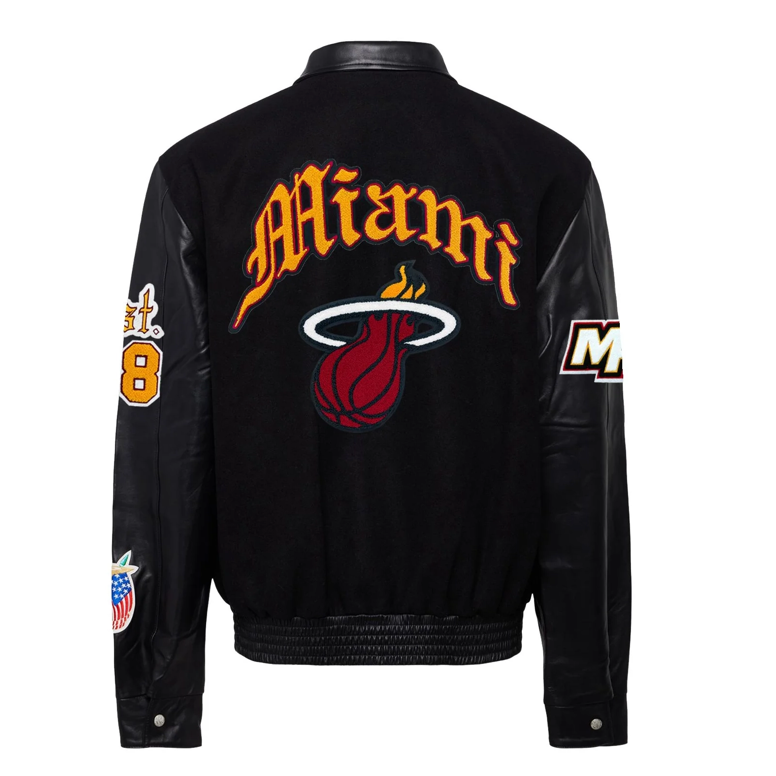Miami-Heat-Wool-Leather-Old-English-Varsity-Jacket-Black-2