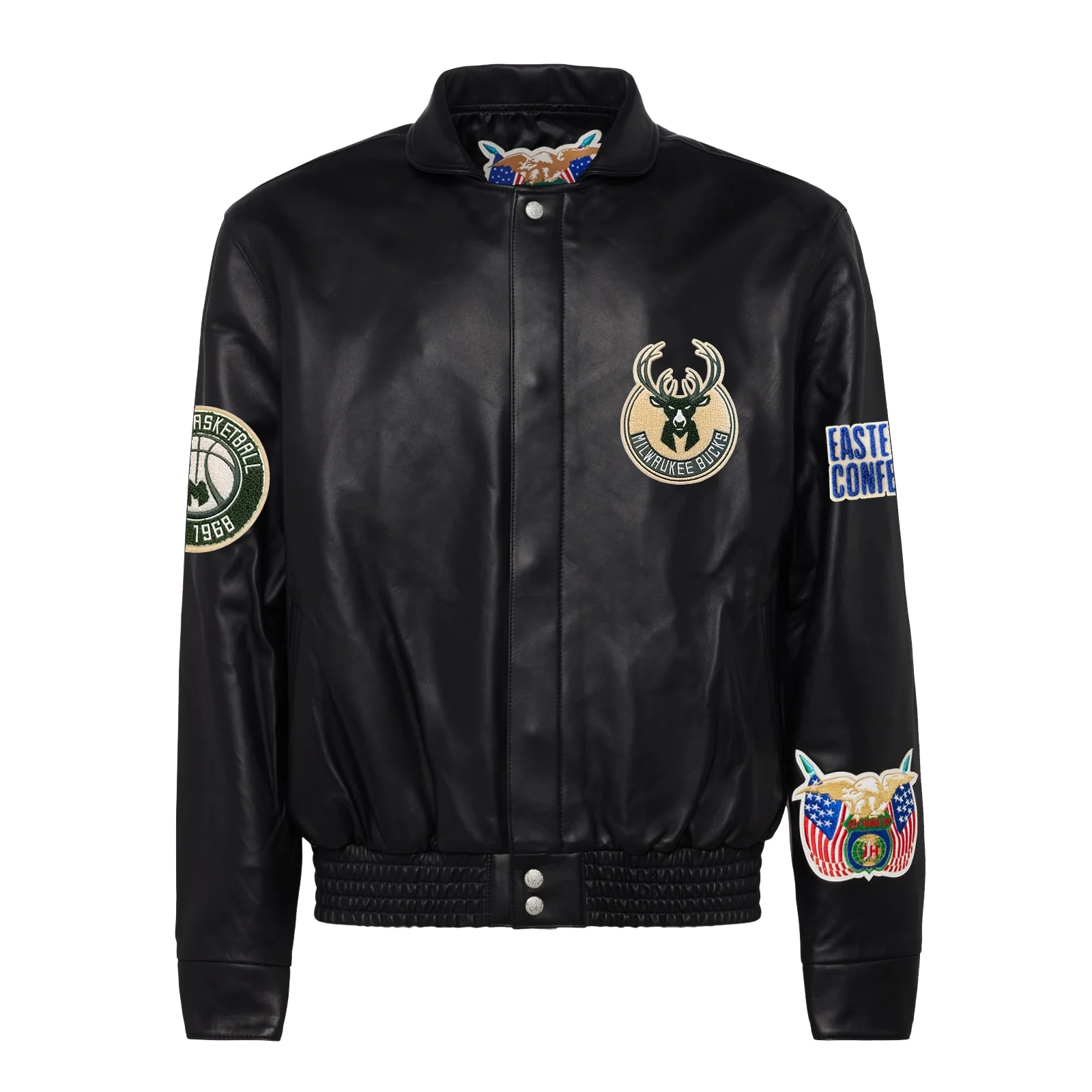 Milwaukee-Bucks-Jeff-Hamilton-Full-Leather-Jacket-Black-1