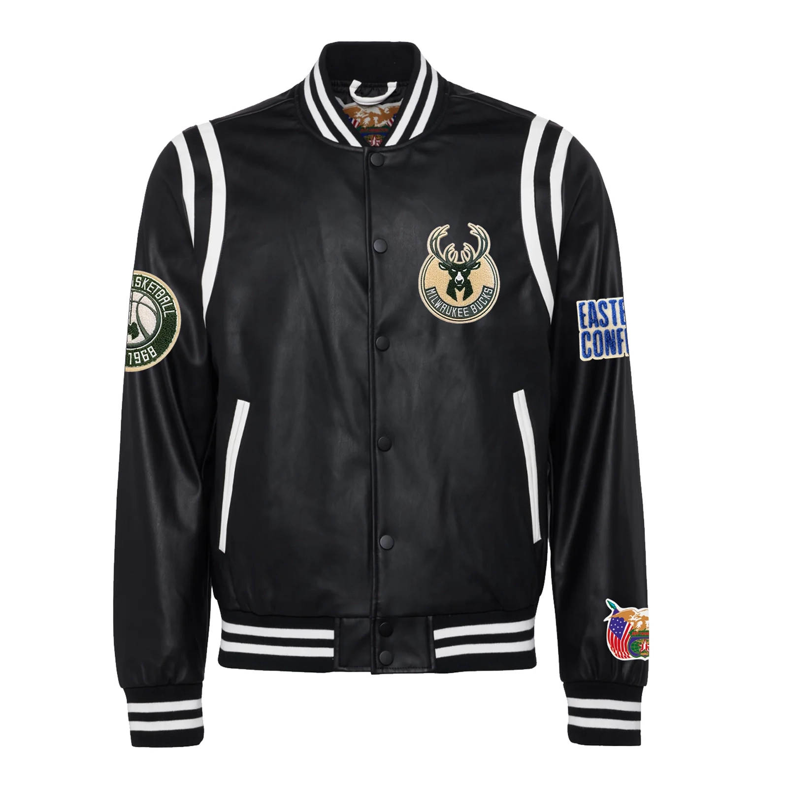 Milwaukee-Bucks-Leather-Varsity-Jacket-Black-1