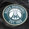 Milwaukee-Bucks-Script-Tail-Full-Snap-Satin-Varsity-Jacket-Black-1