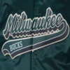 Milwaukee-Bucks-Script-Tail-Full-Snap-Satin-Varsity-Jacket-Green-2