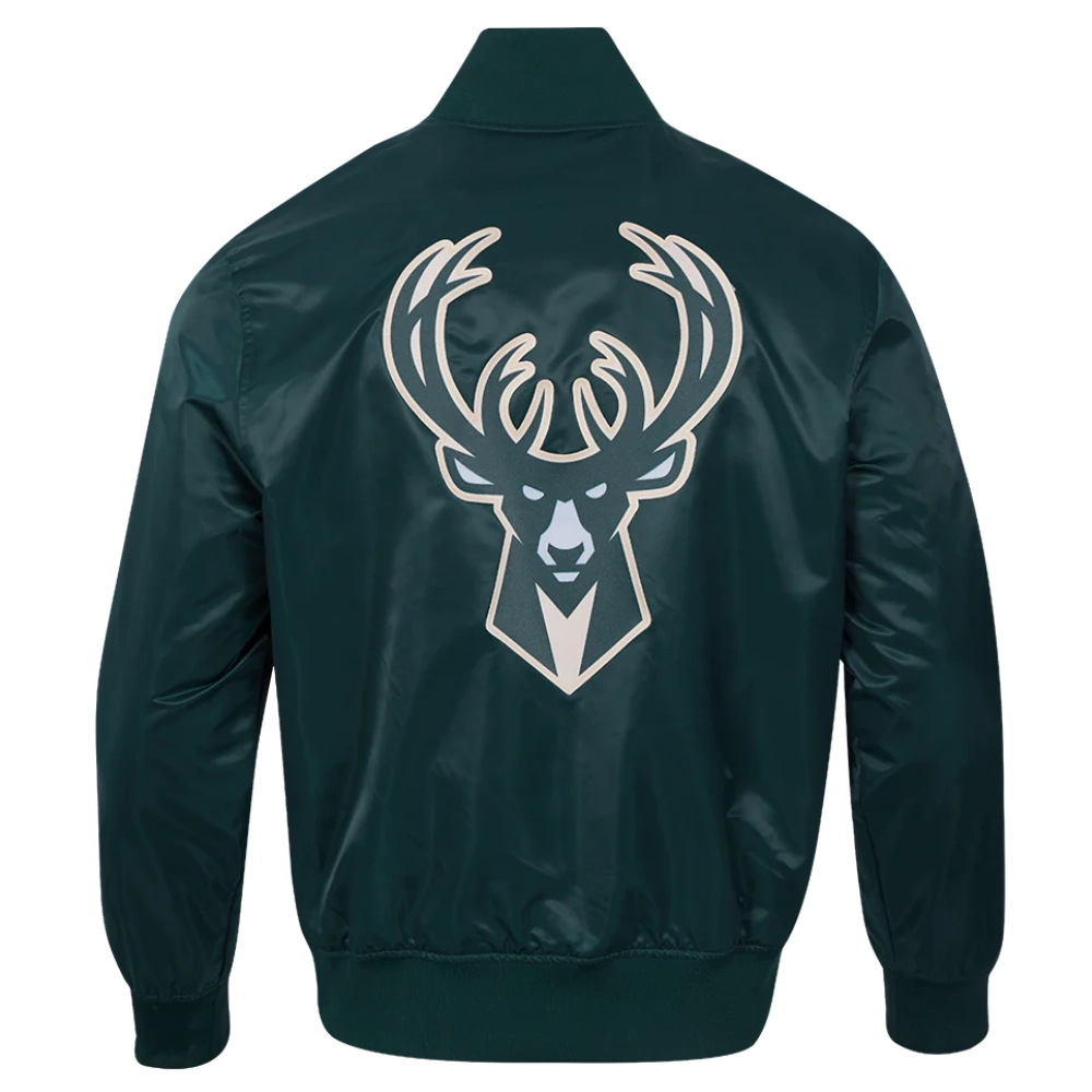 Milwaukee-Bucks-Script-Tail-Full-Snap-Satin-Varsity-Jacket-Green-3