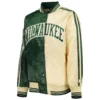 Milwaukee-Bucks-Starter-Hunter-Split-Green-Cream-Color-Block-Satin-Varsity-Jacket-1 (1)