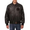 Minnesota-Timberwolves-Full-Leather-Bomber-Varsity-Jacket-Black-1