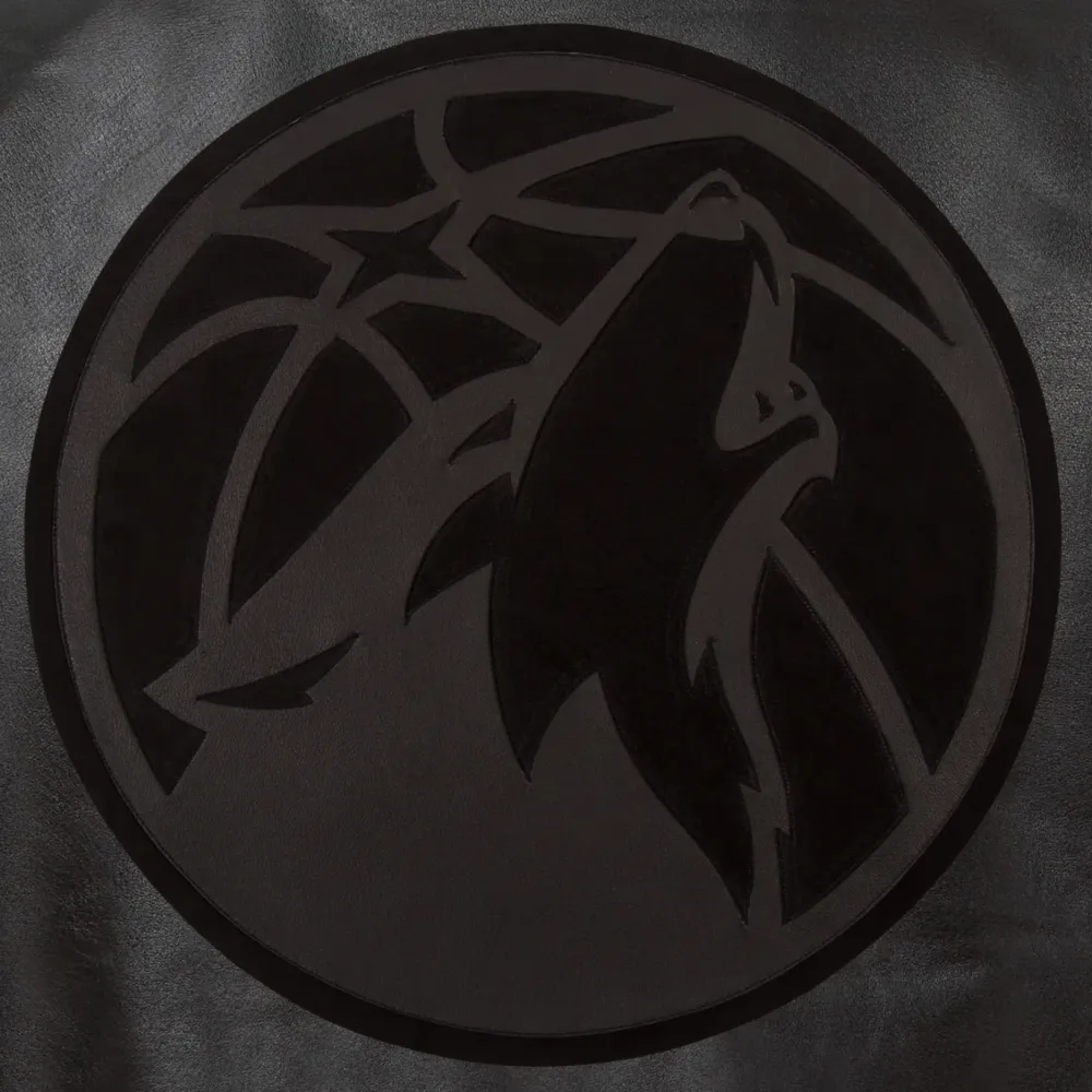 Minnesota-Timberwolves-Full-Leather-Bomber-Varsity-Jacket-Black-4