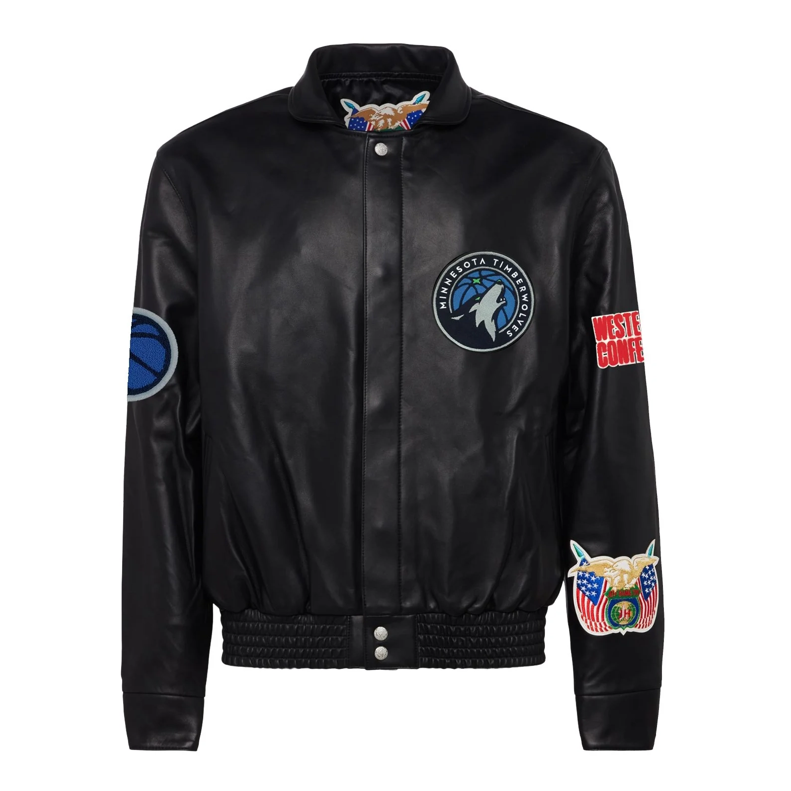 Minnesota-Timberwolves-Jeff-Hamilton-Logo-Full-Leather-Jacket-Black-1