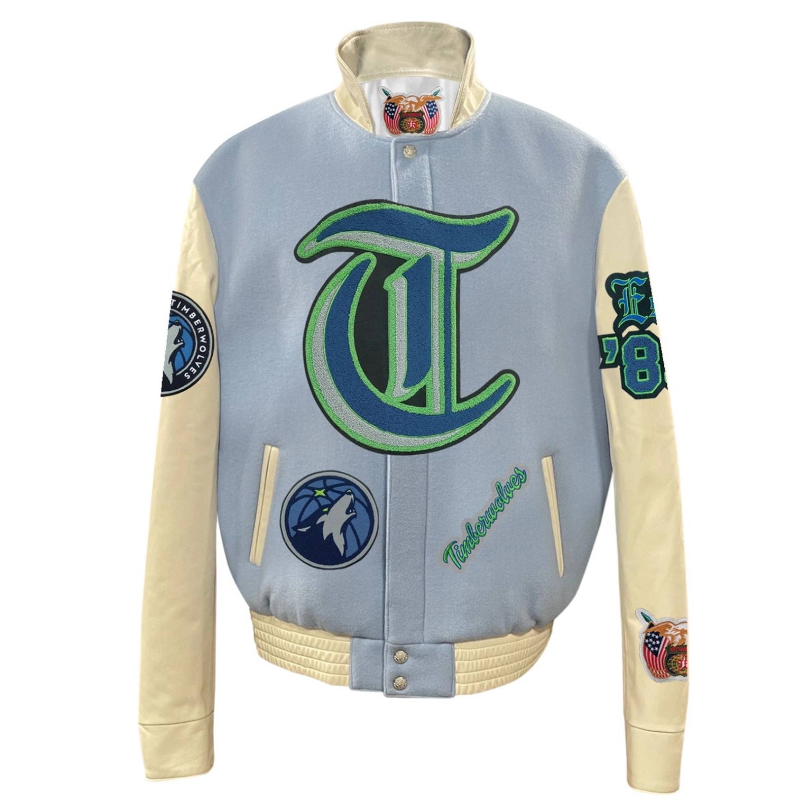 Minnesota-Timberwolves-Old-English-Wool-Leather-Varsity-Jacket-Blue-Cream-1-1
