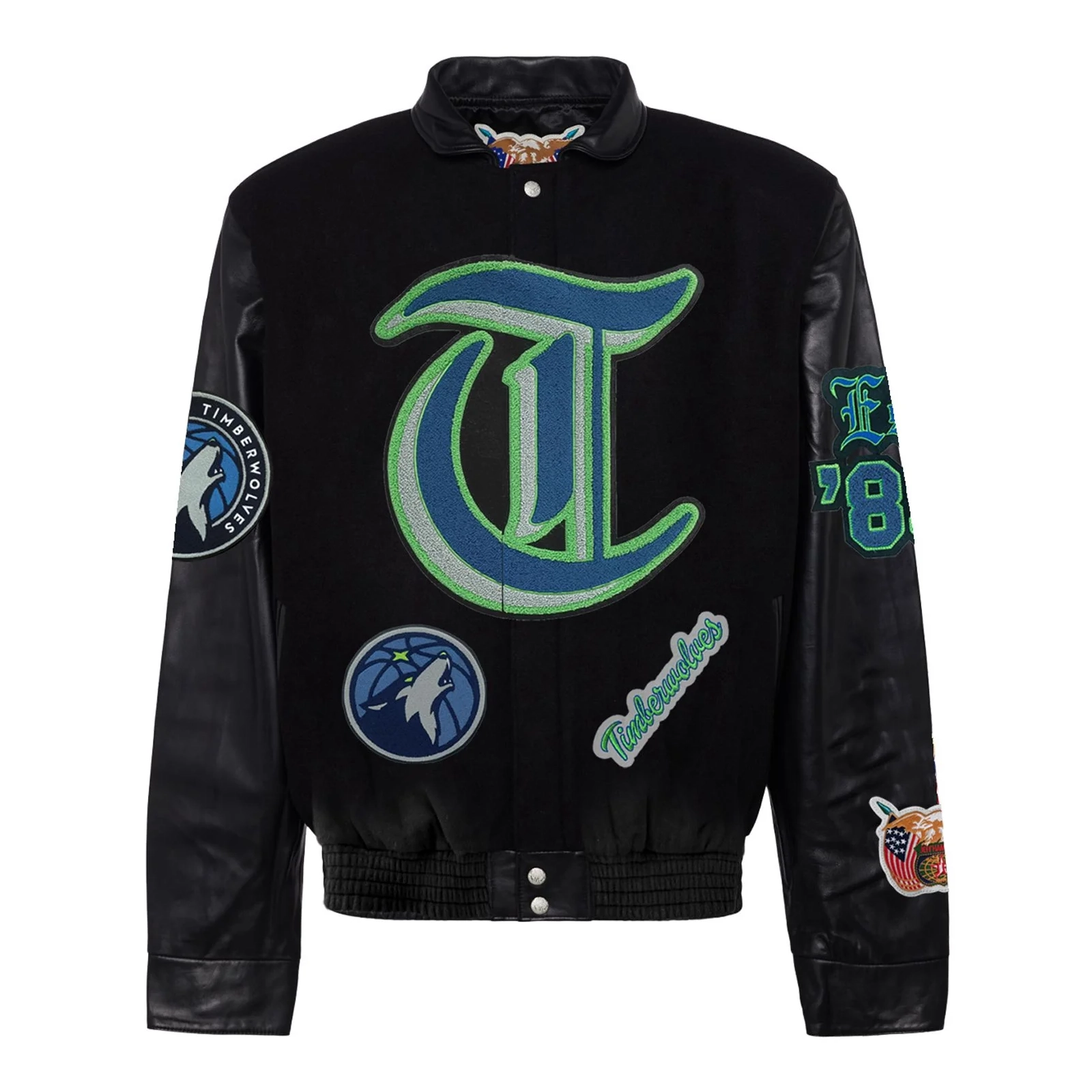 Minnesota-Timberwolves-Wool-Leather-Varsity-Jacket-Black-1