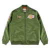 NBA-Los-Angeles-Lakers-Flight-Green-Varsity-Jacket-1