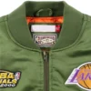 NBA-Los-Angeles-Lakers-Flight-Green-Varsity-Jacket-3