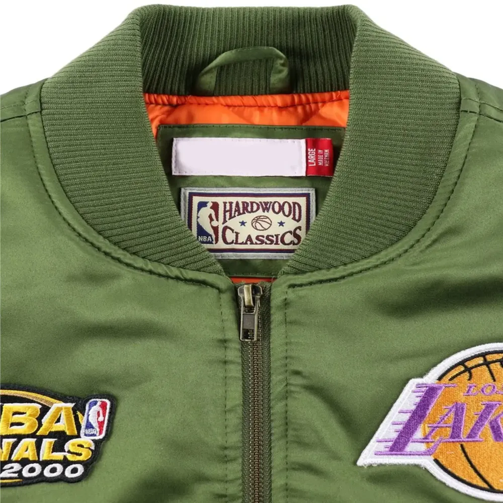 NBA-Los-Angeles-Lakers-Flight-Green-Varsity-Jacket-3