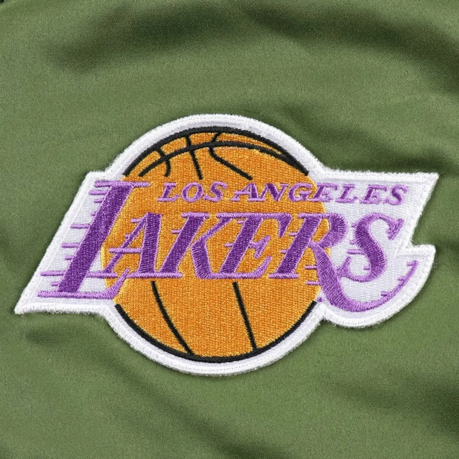 NBA-Los-Angeles-Lakers-Flight-Green-Varsity-Jacket-4