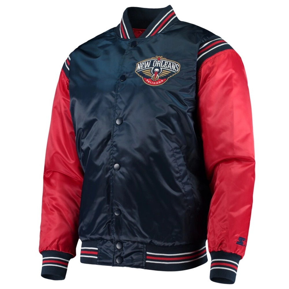New-Orleans-Pelicans-Enforcer-Full-Snap-Satin-Varsity-Jacket-Navy_Red-2