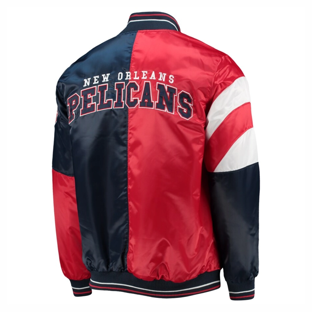 New-Orleans-Pelicans-Leader-Satin-Varsity-Jacket-RedNavy-3