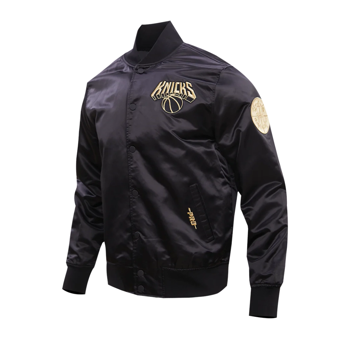 New-York-Knicks-Black-Gold-Full-Snap-Satin-Varsity-Jacket-Black-2