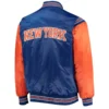 New-York-Knicks-Enforcer-Full-Snap-Satin-Varsity-Jacket-BlueOrange-1
