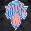 New-York-Knicks-Script-Tail-Ribbed-Knitted-Satin-Varsity-Jacket-Black-2