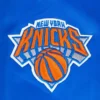 New-York-Knicks-Script-Tail-Womens-Full-Snap-Satin-Varsity-Jacket-Blue-1