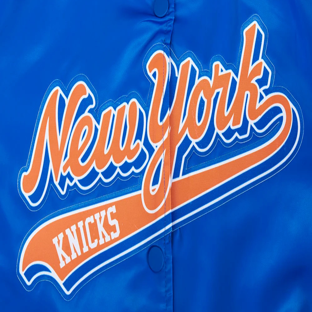 New-York-Knicks-Script-Tail-Womens-Full-Snap-Satin-Varsity-Jacket-Blue-2