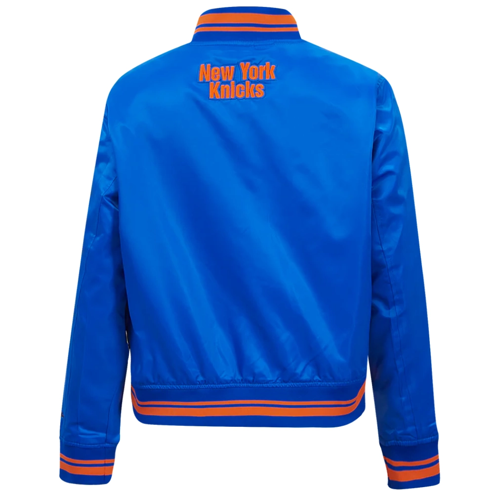 New-York-Knicks-Script-Tail-Womens-Full-Snap-Satin-Varsity-Jacket-Blue-4