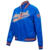 New-York-Knicks-Script-Tail-Womens-Full-Snap-Satin-Varsity-Jacket-Blue-5