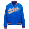 New-York-Knicks-Script-Tail-Womens-Full-Snap-Satin-Varsity-Jacket-Blue-6